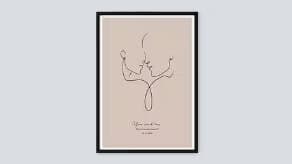Design your own line art prints