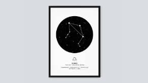 Create personalized star sign prints